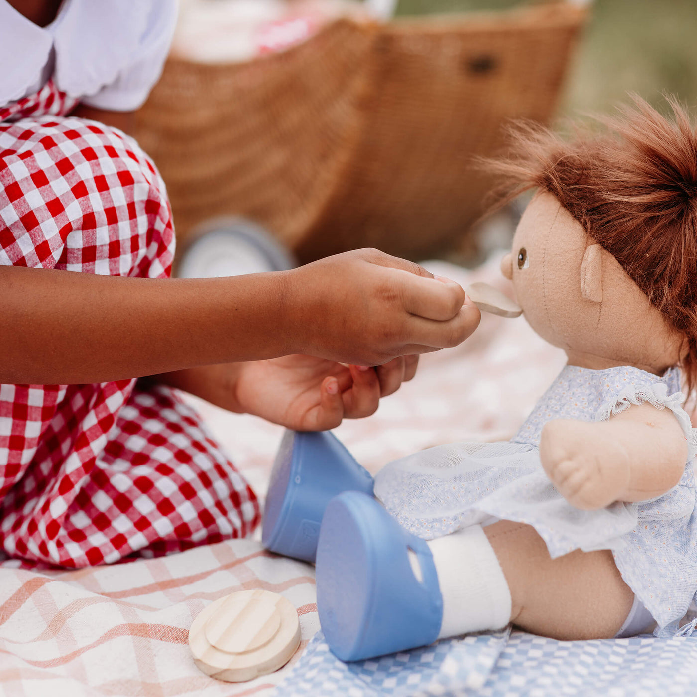 Olli Ella | Petal Picnic Outfit Set Teal by Olli Ella - Friends of K