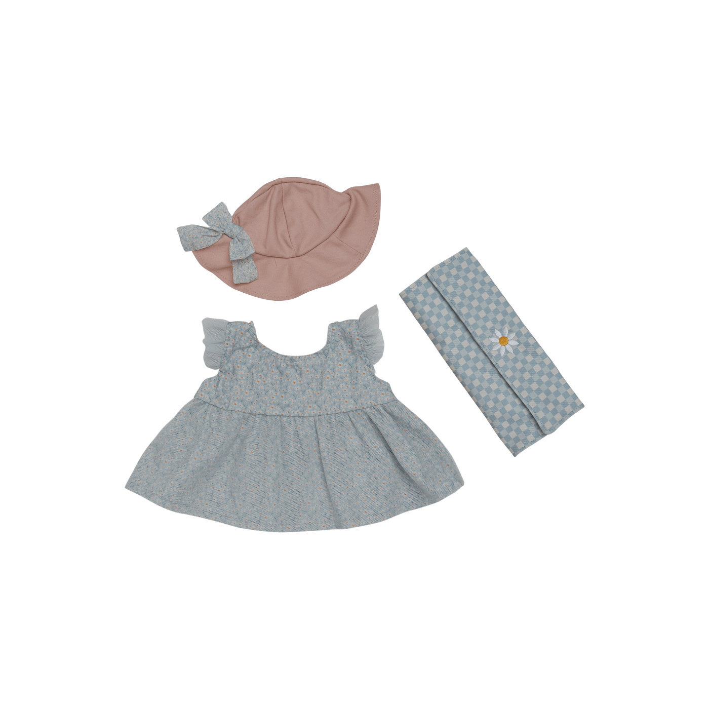 Olli Ella | Petal Picnic Outfit Set Teal by Olli Ella - Friends of K