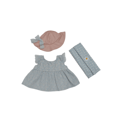 Olli Ella | Petal Picnic Outfit Set Teal by Olli Ella - Friends of K