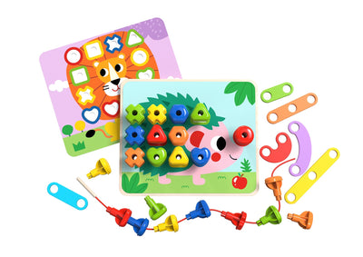 Rainbow Stacking Pegs by Tooky Toy - Friends of K
