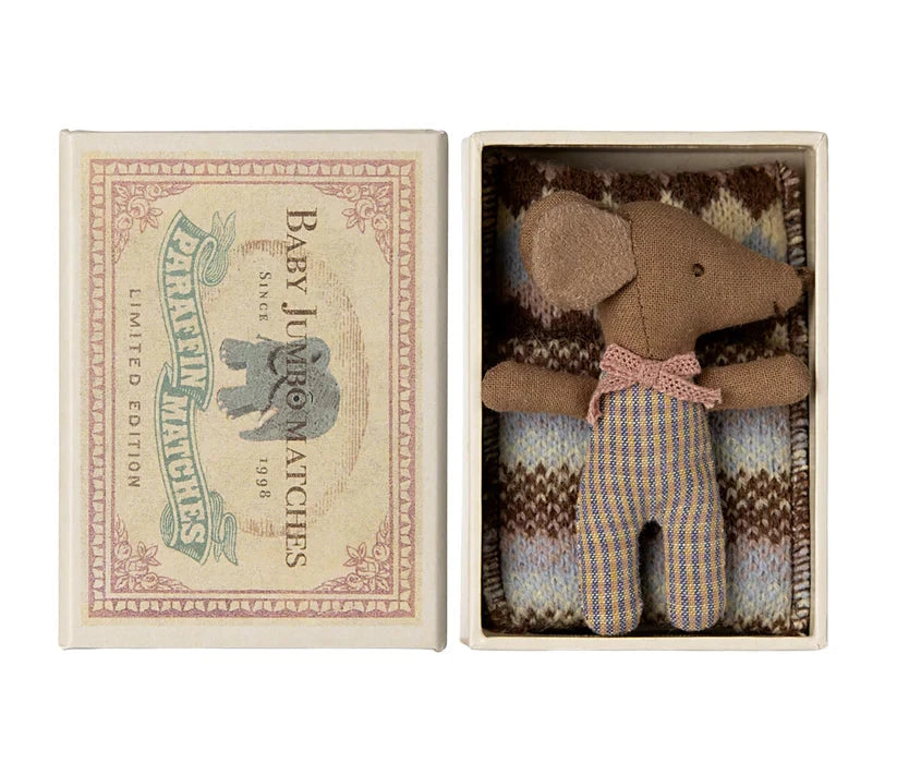 Sleepy Wakey Baby Mouse in box Rose by Maileg - Friends of K