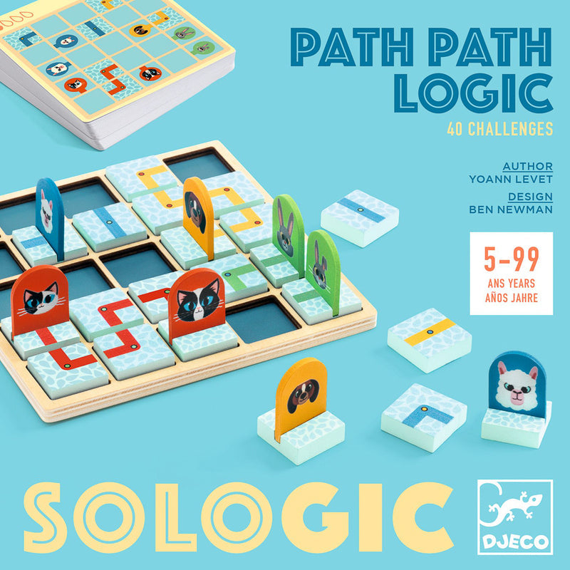 Sologic Game - Path Path Logic (40 challenges) by Djeco - Friends of K
