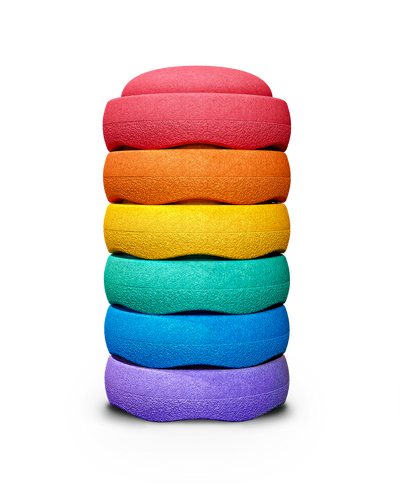 Stapelstein Classic Rainbow Set of 6 by Stapelstein - Friends of K