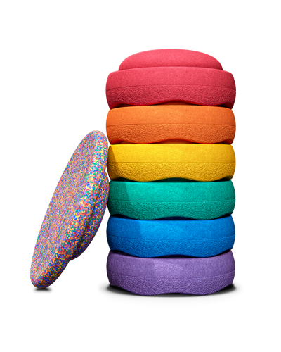 Stapelstein Classic Rainbow Set of 6+1 by Stapelstein - Friends of K