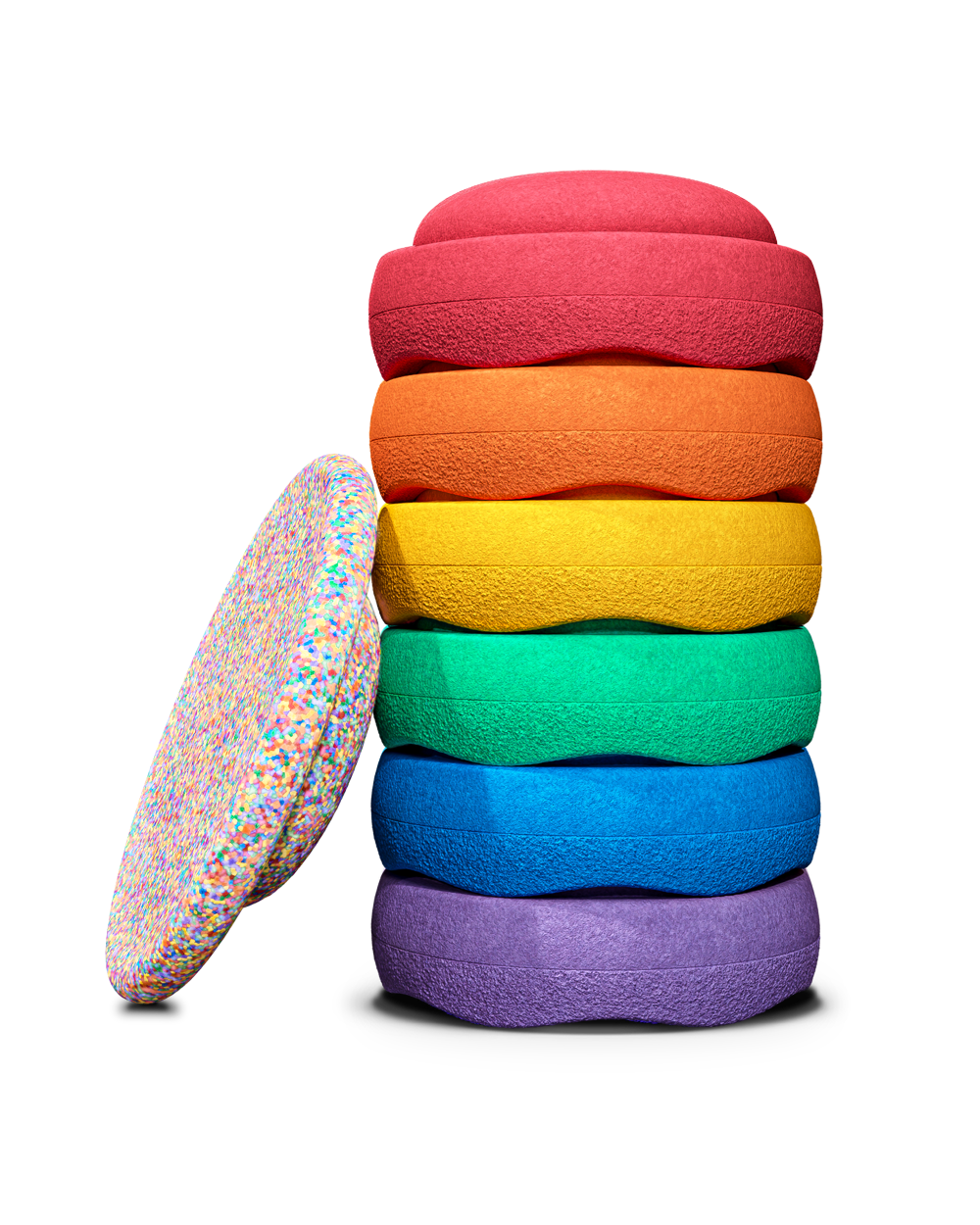 Stapelstein Super Confetti Rainbow 6+1 by Stapelstein - Friends of K