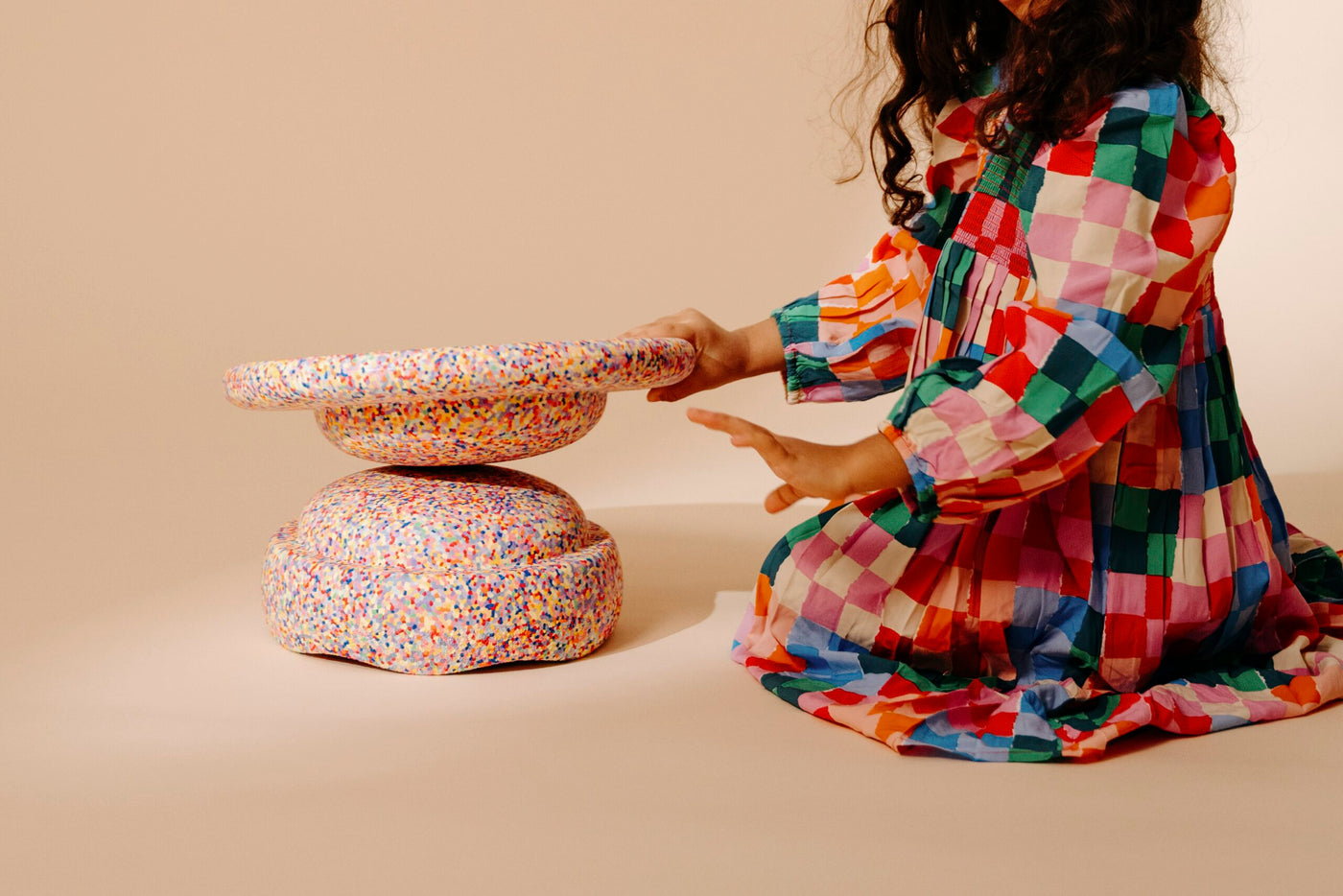 Stapelstein Super Confetti Stone and Board set by Stapelstein - Friends of K