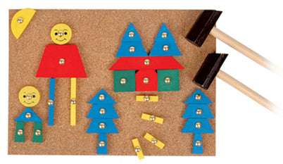 Tap a Shape with Hammer Nails by Kaper Kidz - Friends of K
