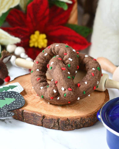 Felt Chocolate Pretzel by Tara Treasures - Friends of K
