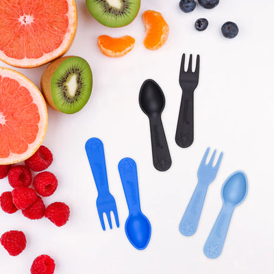 Fork and Spoon Set - Blue by The Lunch Punch - Friends of K