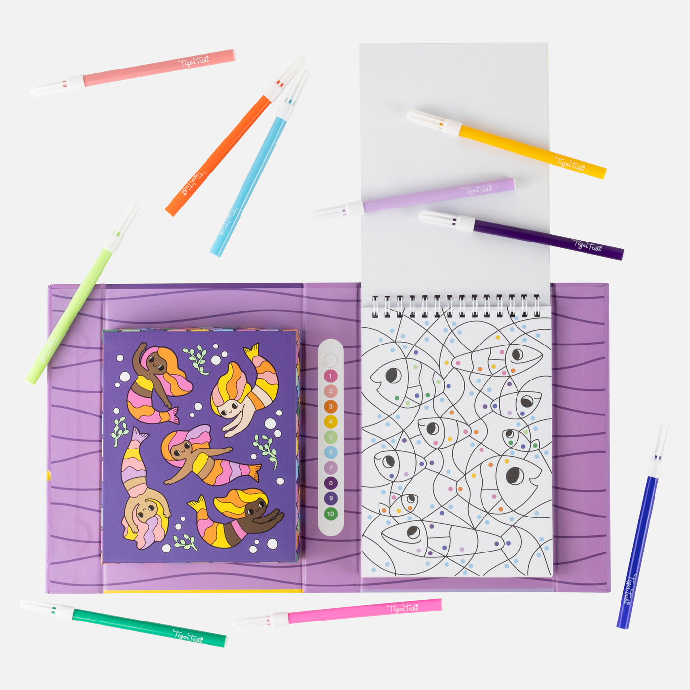 Colour by Numbers - Mermaids and Friends by Tiger Tribe - Friends of K