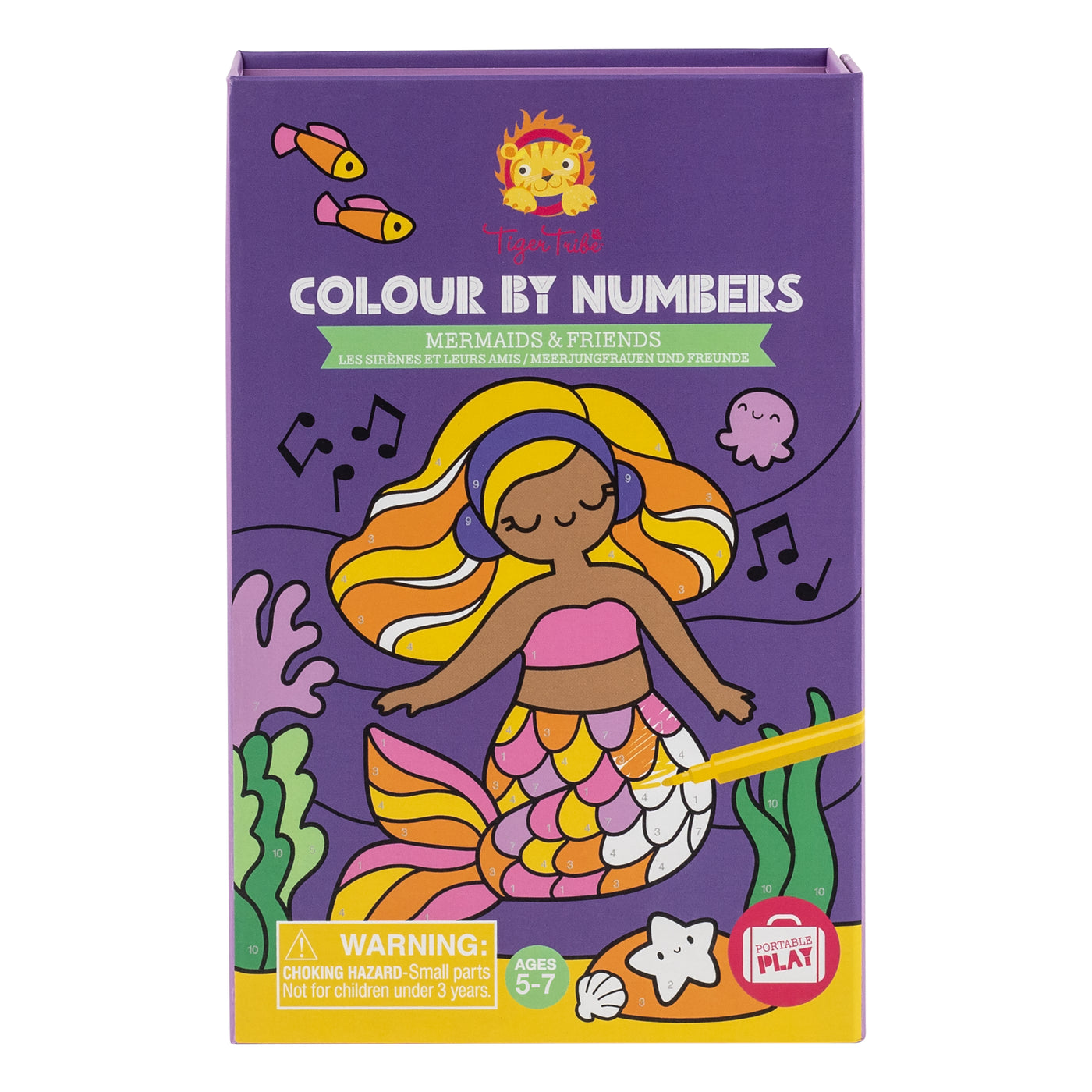 Colour by Numbers - Mermaids and Friends by Tiger Tribe - Friends of K