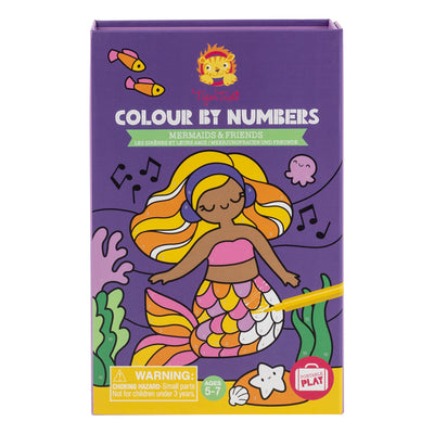 Colour by Numbers - Mermaids and Friends by Tiger Tribe - Friends of K