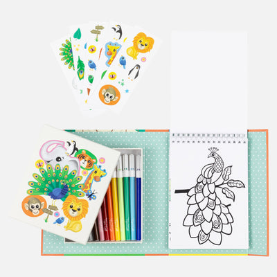 Colouring Set - Zoo by Tiger Tribe - Friends of K