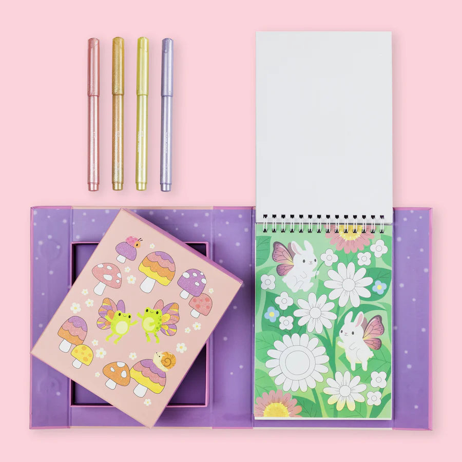 Shimmer Colouring Set - Little Fairy Land by Tiger Tribe - Friends of K