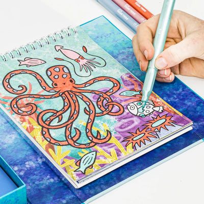 Shimmer Colouring Set - Sea Life by Tiger Tribe - Friends of K