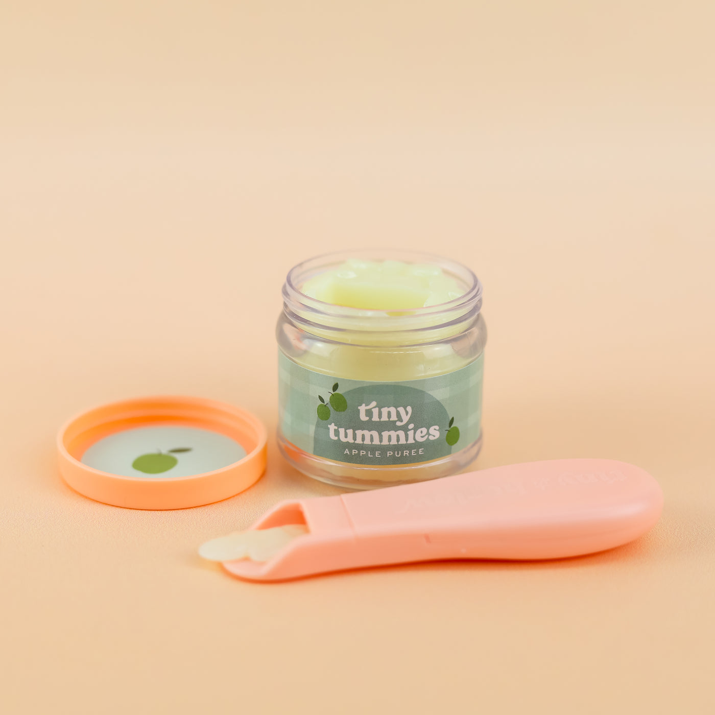 Tiny Tummies Food Jar and Spoon Set - Apple Puree by Tiny Harlow - Friends of K