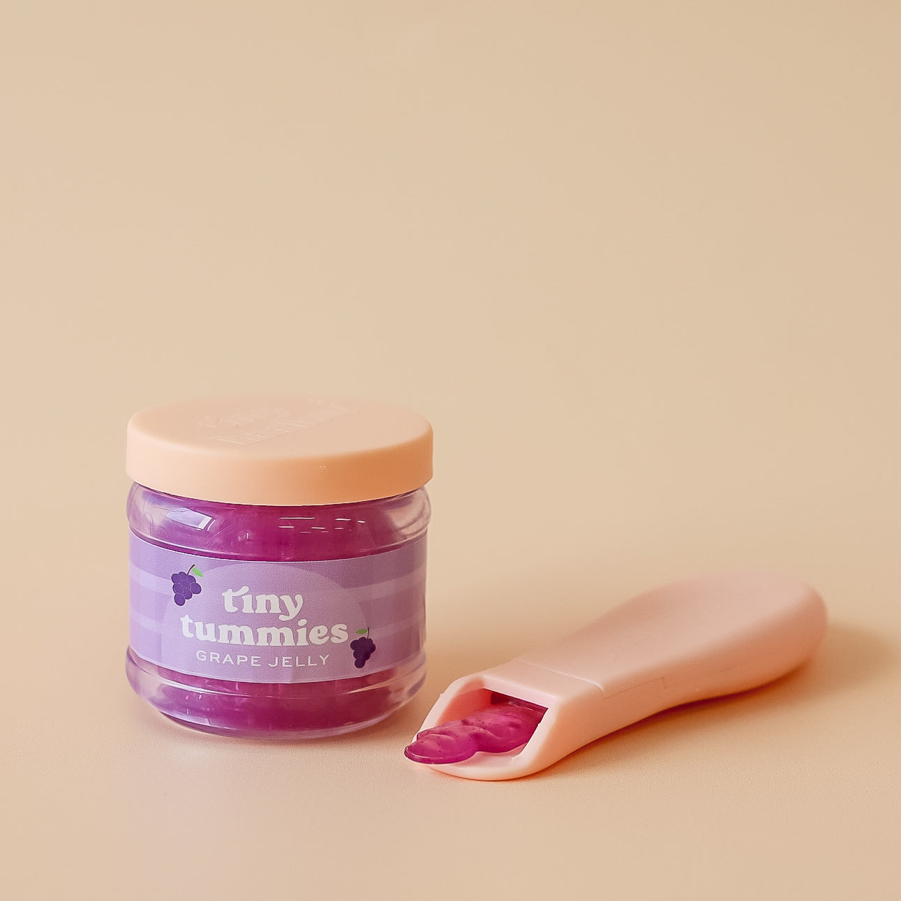 Tiny Tummies Food Jar and Spoon Set - Grape Jelly by Tiny Harlow - Friends of K
