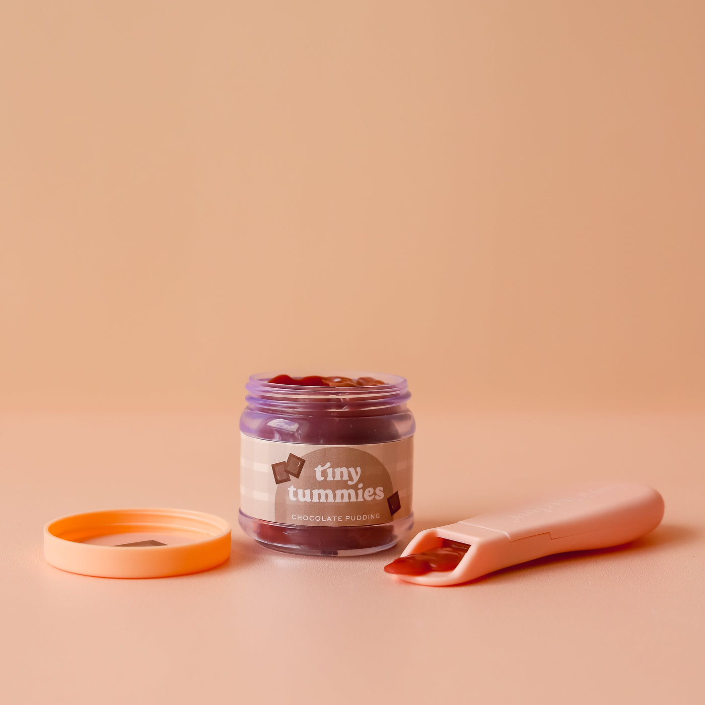 Tiny Tummies Food Jar and Spoon Set - Chocolate Pudding by Tiny Harlow - Friends of K