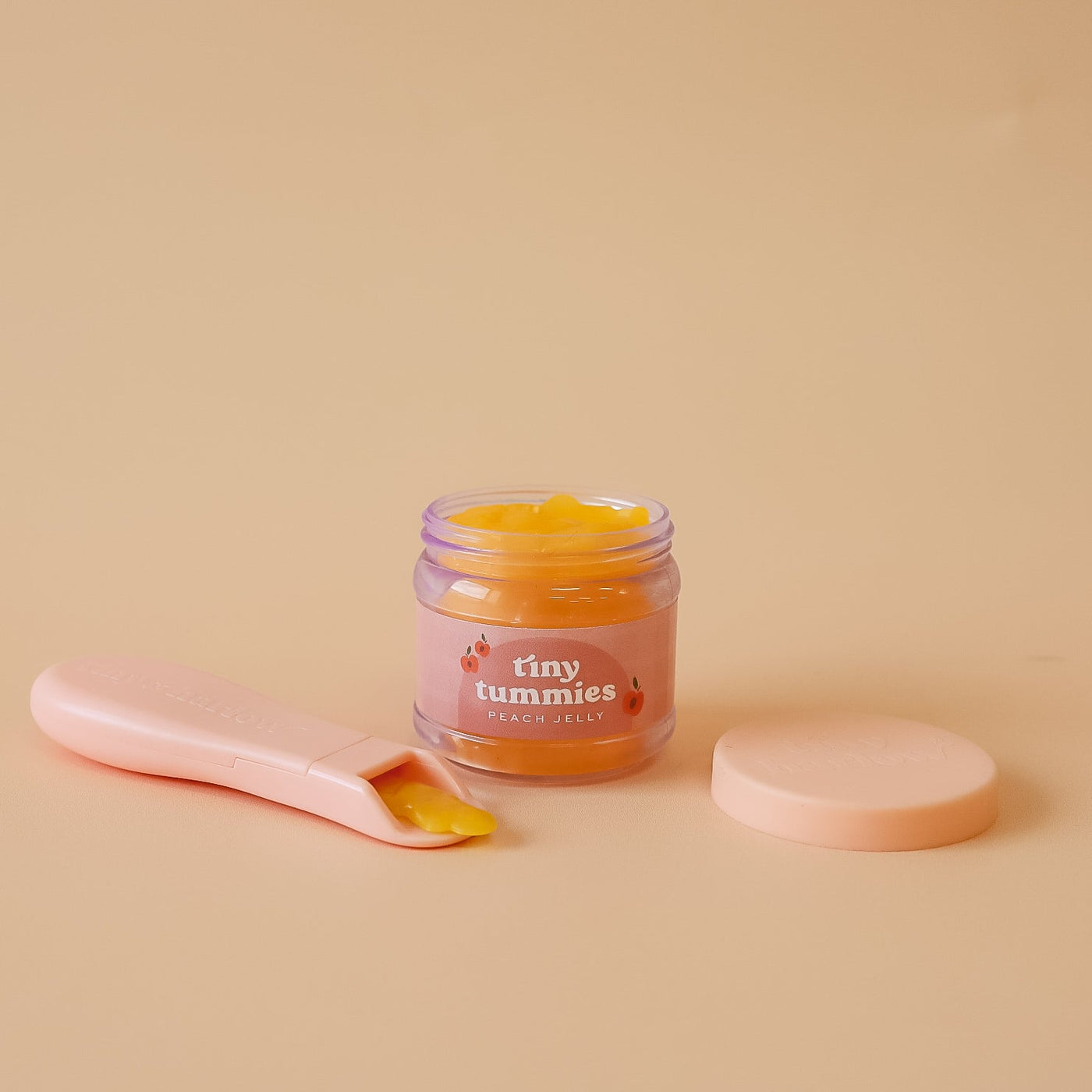 Tiny Tummies Food Jar and Spoon Set - Peach Jelly by Tiny Harlow - Friends of K