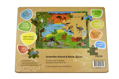 Koala Dream | Australian Animal and Names Jigsaw Puzzle (24 piece) by Tooky Toy - Friends of K