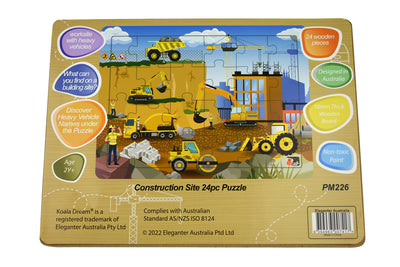 Koala Dream | Construction Site Jigsaw Puzzle (24 piece) by Tooky Toy - Friends of K