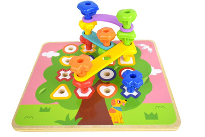 Rainbow Stacking Pegs by Tooky Toy - Friends of K
