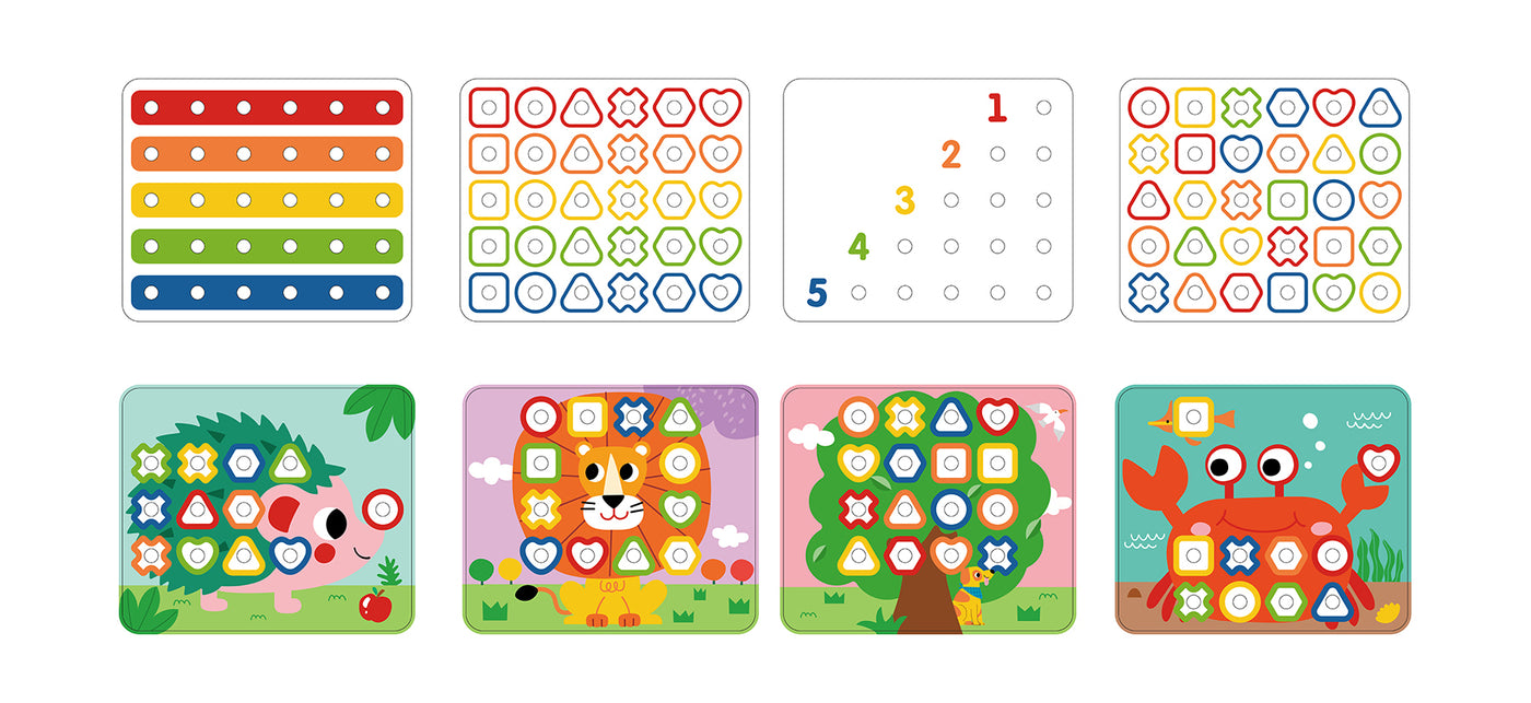 Rainbow Stacking Pegs by Tooky Toy - Friends of K