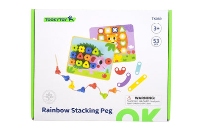 Rainbow Stacking Pegs by Tooky Toy - Friends of K