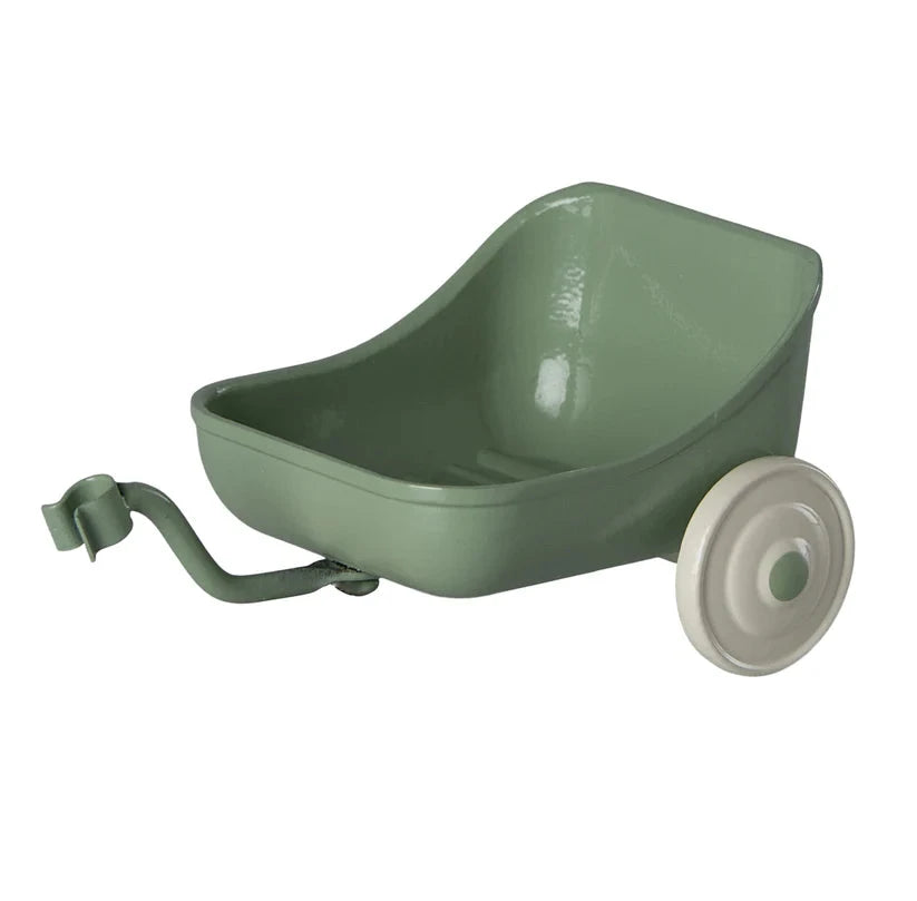 Tricycle Trailer Mouse Green by Maileg - Friends of K