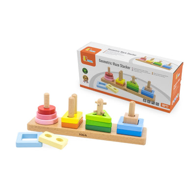 Geometric Maze Stacker by Viga Toys - Friends of K