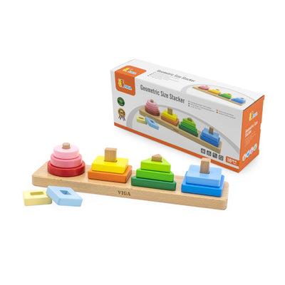 Geometric Size Stacker by Viga Toys - Friends of K