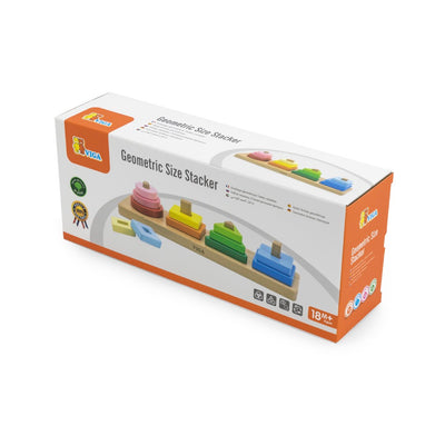 Geometric Size Stacker by Viga Toys - Friends of K