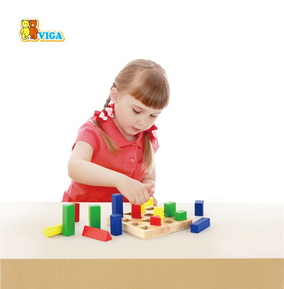 Shape Sequence Blocks by Viga Toys - Friends of K