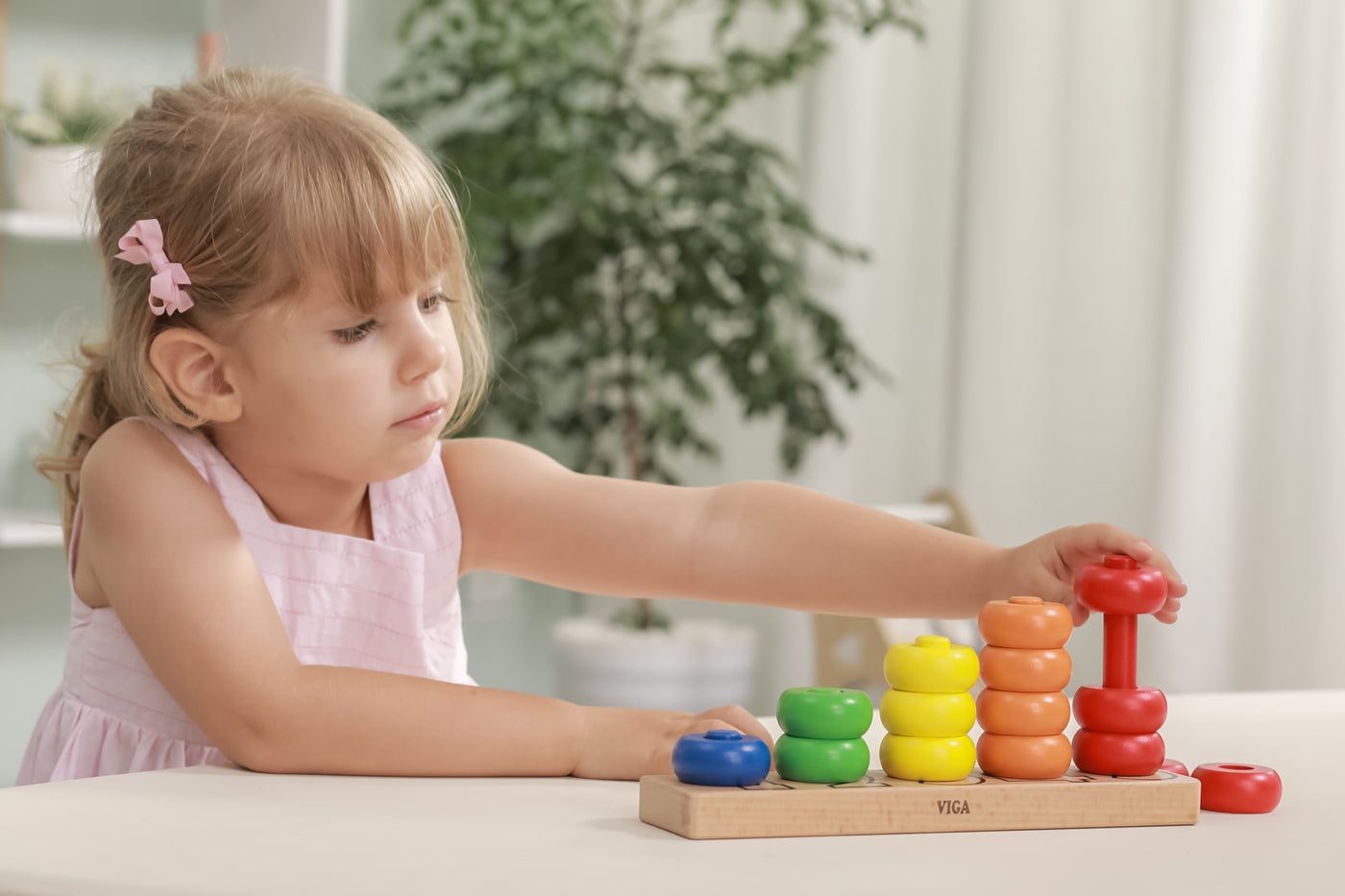 Stacking Rings (Counting numbers) by Viga Toys - Friends of K