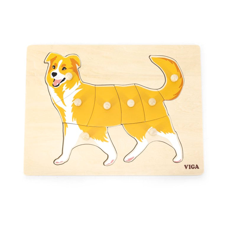 Wooden Montessori Puzzle - Dog by Viga Toys - Friends of K