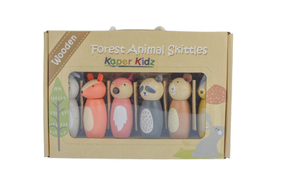 Wooden Animal Bowling Set Skittles by Kaper Kidz - Friends of K