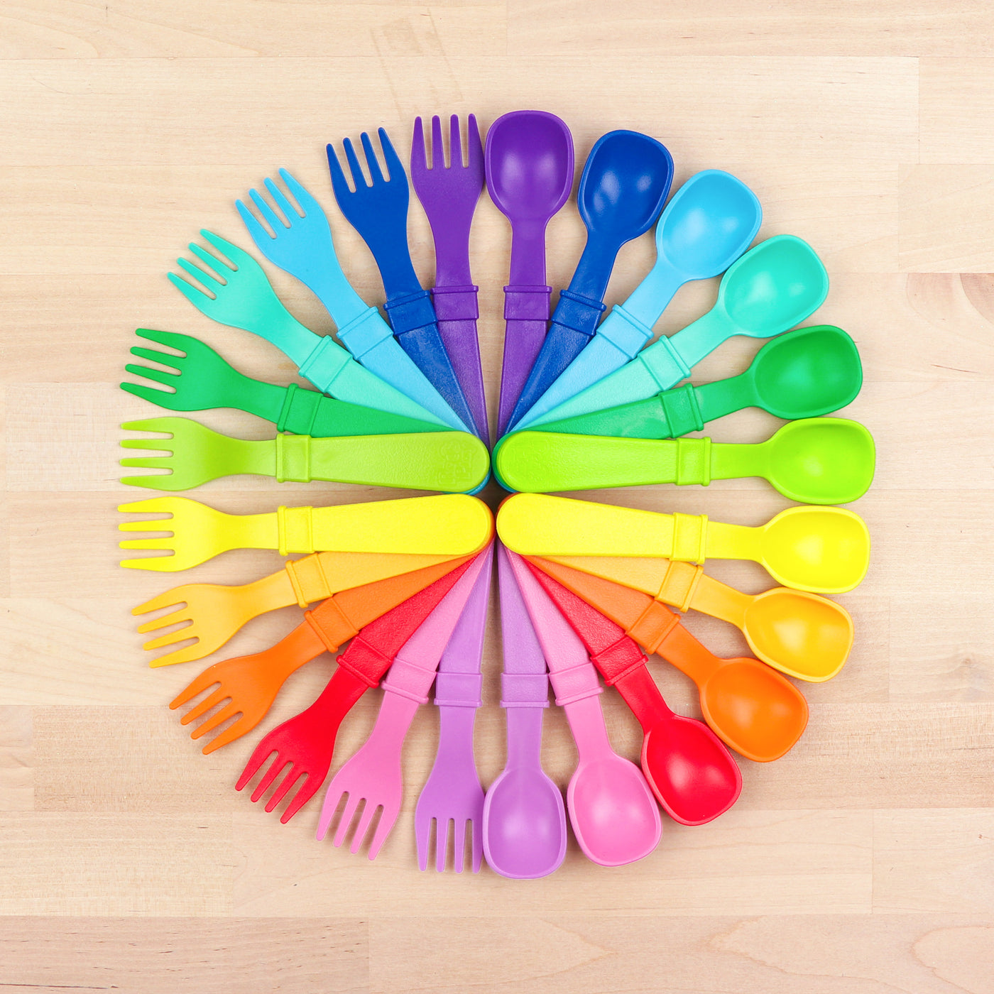 Re-Play Fork & Spoon Set (assorted colours)