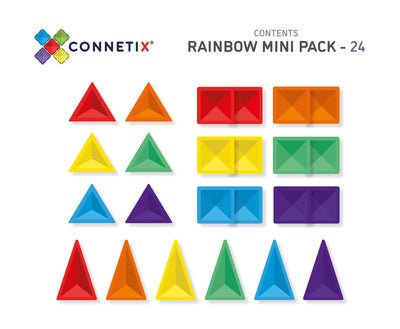 Connetix Rainbow Mini Pack - 24 Piece