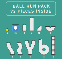 Connetix Rainbow Ball Run Pack - 92 Piece