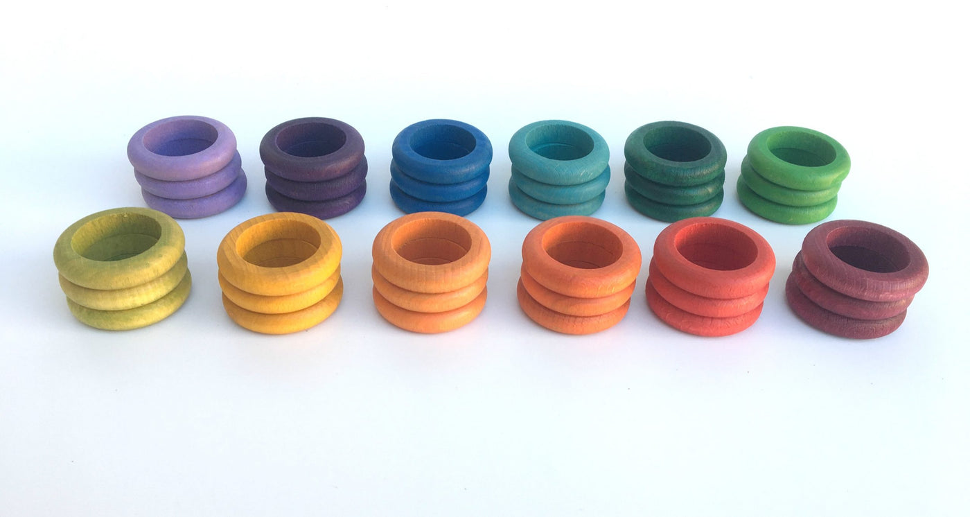 Grapat Rings (12 Colours, 36 pieces)