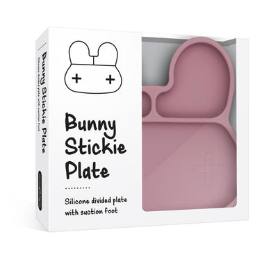 Bunny Stickie™ Plate - Dusty Rose