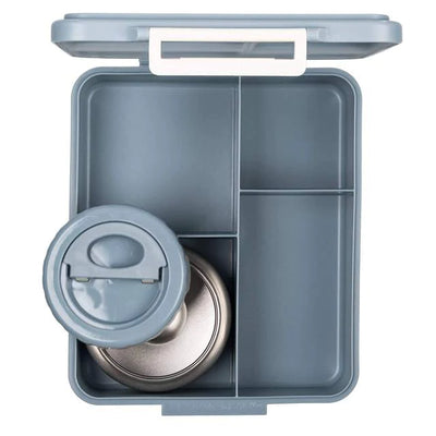 Grand Lunch Box With 4 Compartments And 1 Food Jar - Spaceship