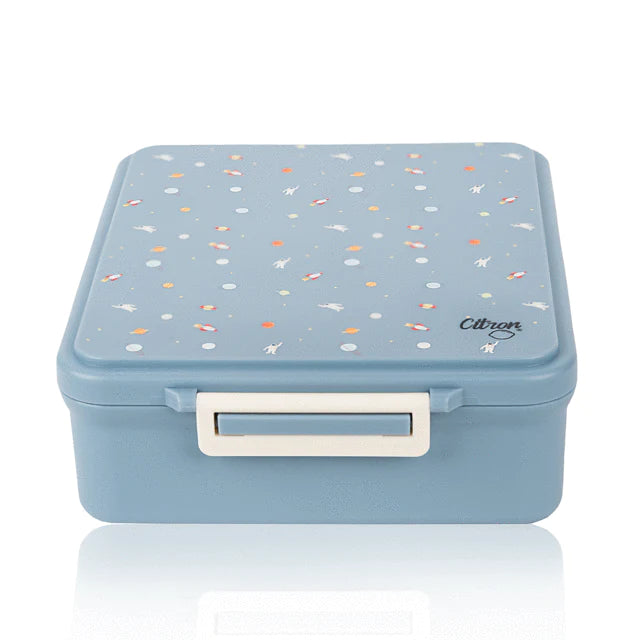 Grand Lunch Box With 4 Compartments And 1 Food Jar - Spaceship
