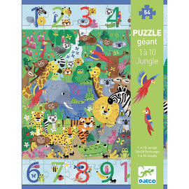 1 to 10 Jungle 54pc Giant Puzzle