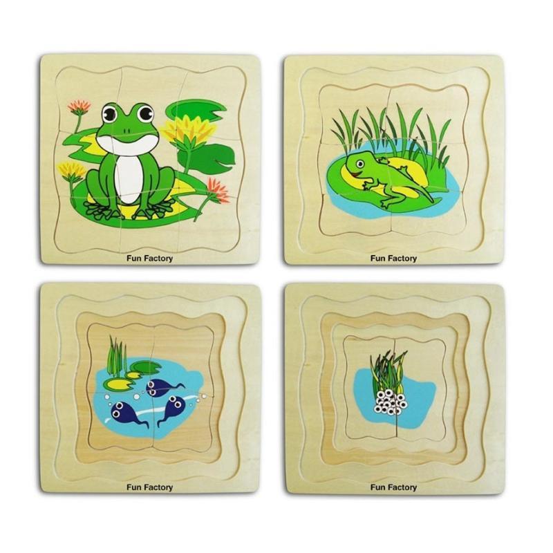 Puzzle - 4 Layers Frog