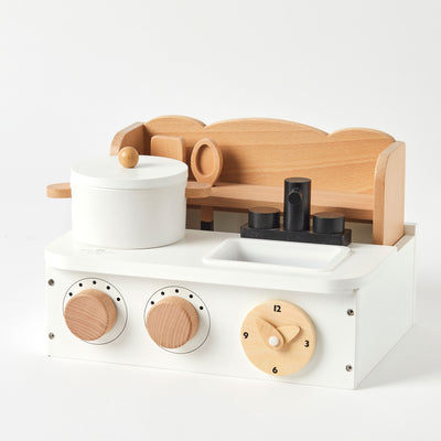 Wooden Kitchen Stove Set