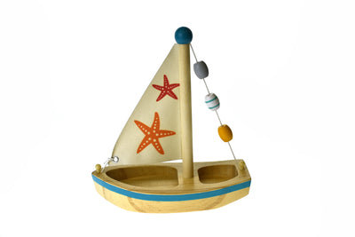 Calm & Breezy Wooden Sailboat