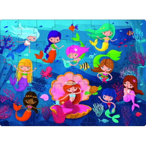 Sassi 3D Puzzle and Book Set - Learn Numbers Mermaids Sassi 3D Puzzle and Book Set - Learn Numbers Mermaids