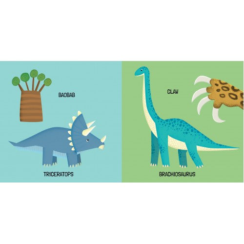 Learn Words Dinosaurs 3D Puzzle and Book Set (40pc)