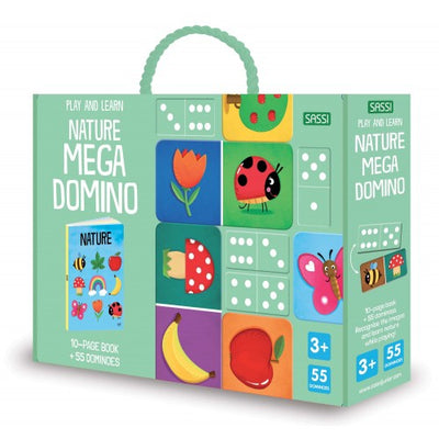 Mega Domino and Book Set - Nature (55 pc)